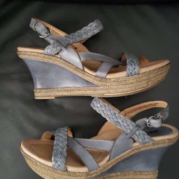 Sandals - Never Worn - Earth Origins Wedges Vista Moroccan Blue - Size 7 - Picture 3 of 5